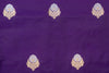 Purple Handwoven Banarasi Silk Fabric