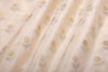 Off-White Handwoven Banarasi Chiniya Silk Fabric