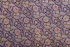 Navy Blue Handwoven Banarasi Brocade Fabric