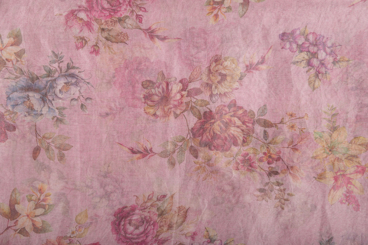 Baby Pink Banarasi Tissue Silk Fabric