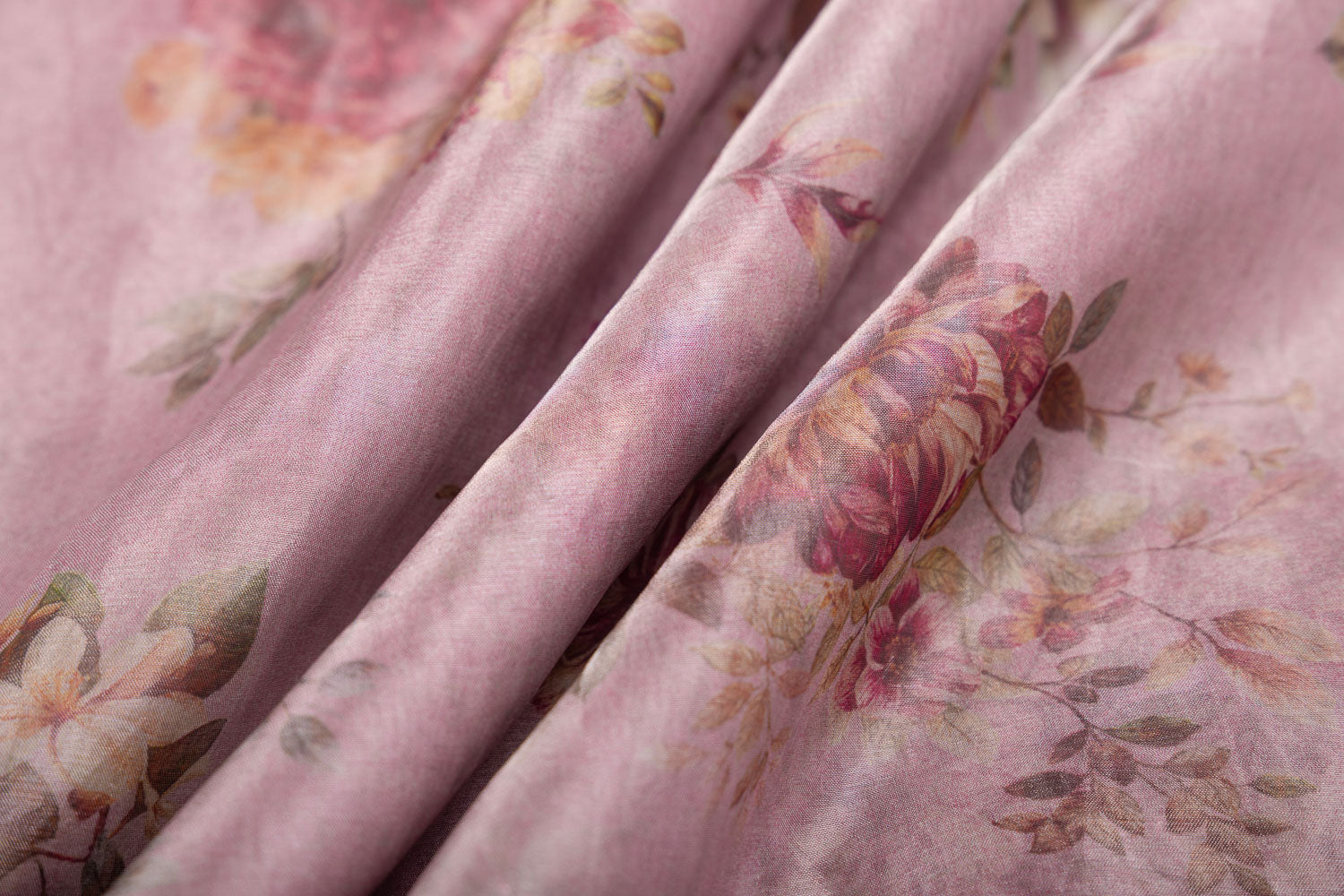 Baby Pink Banarasi Tissue Silk Fabric