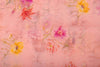 Peach Pink Organza Silk Fabric