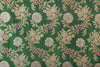 Bottle Green Handwoven Banarasi Silk Fabric