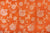 Rust Orange Handwoven Banarasi Silk Fabric