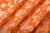 Rust Orange Handwoven Banarasi Silk Fabric