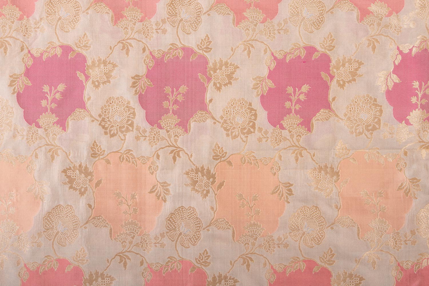 Multicolor Handwoven Banarasi Silk Fabric