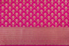 Fuchsia Pink Handwoven Banarasi Silk Fabric