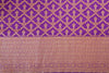 Magenta Purple Handwoven Banarasi Silk Fabric
