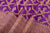 Magenta Purple Handwoven Banarasi Silk Fabric