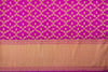 Magenta Pink Handwoven Banarasi Silk Fabric