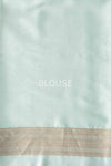 Mint Blue Handwoven Banarasi Silk Saree