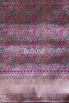 Purple Handwoven Banarasi Silk Saree