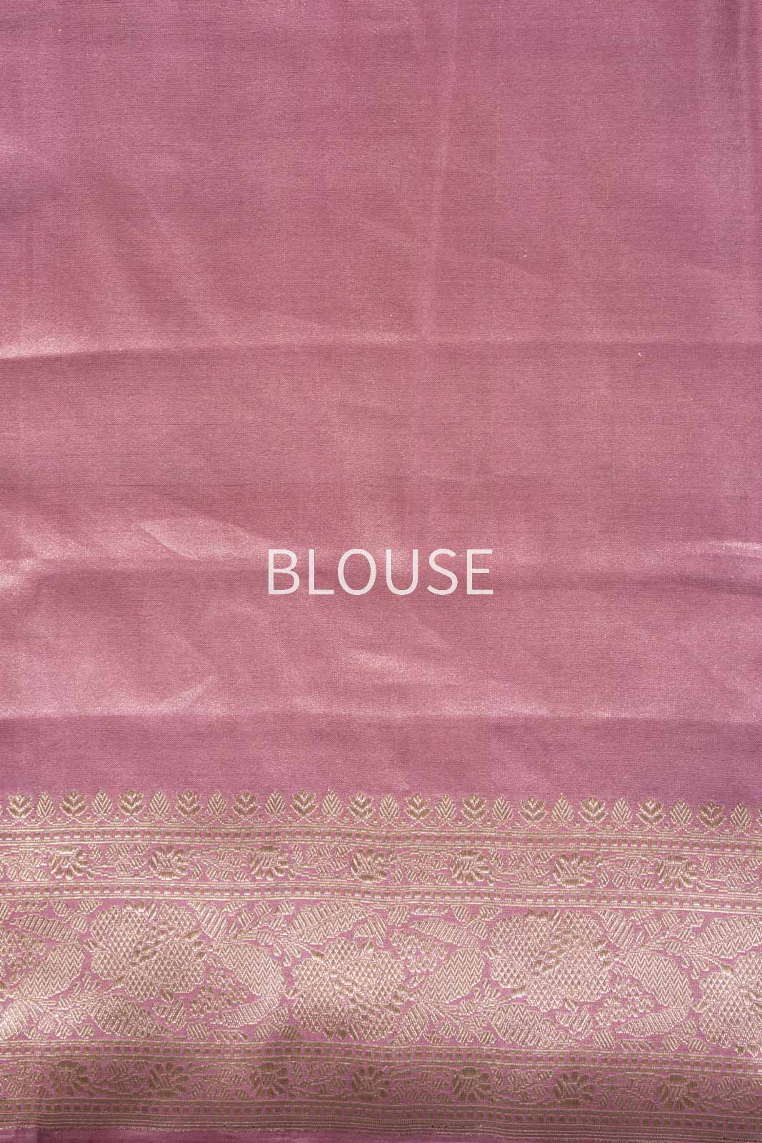 Pastel Rangkat Handwoven Banarasi Kadhua Silk Tissue Saree