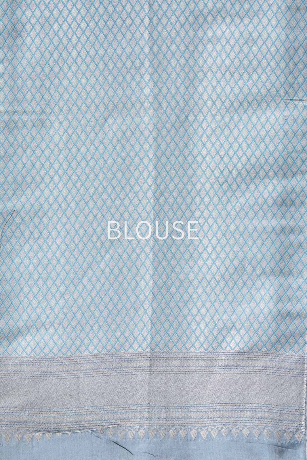 Blue Handwoven Banarasi Silk Saree