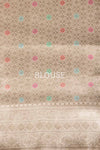 Beige Handwoven Banarasi Silk Saree