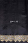 Black Handwoven Banarasi Silk Saree