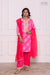 Pink Leheriya Habutai Silk Kurta Set