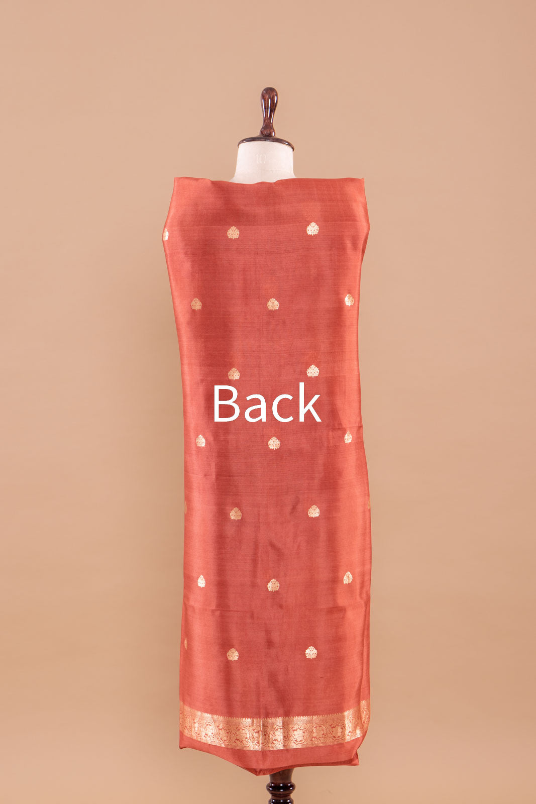 Dusty Pink Handwoven Banarasi Silk Suit Piece