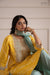Yellow Leheriya Habutai Silk Kurta Set