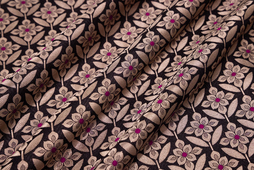 Black Handwoven Banarasi Silk Fabric