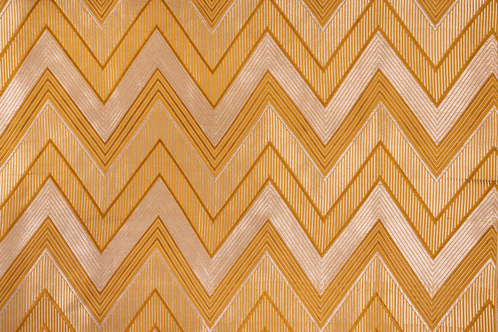 Brown Handwoven Banarasi Silk Fabric