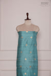 Blue Handwoven Banarasi Raw Silk Suit Piece