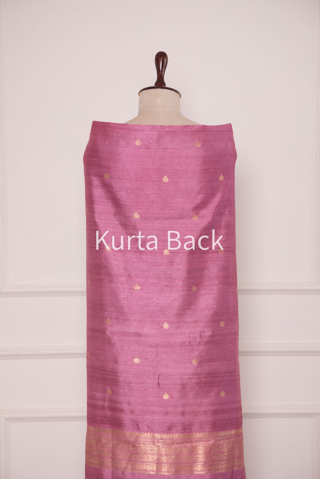 Onion Pink Handwoven Banarasi Raw Silk Suit Piece