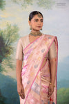 Pastel Rangkat Handwoven Banarasi Kadhua Silk Saree