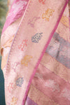 Pastel Rangkat Handwoven Banarasi Kadhua Silk Saree