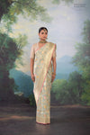 Powder Blue Handwoven Banarasi Kadhua Silk Tissue Saree