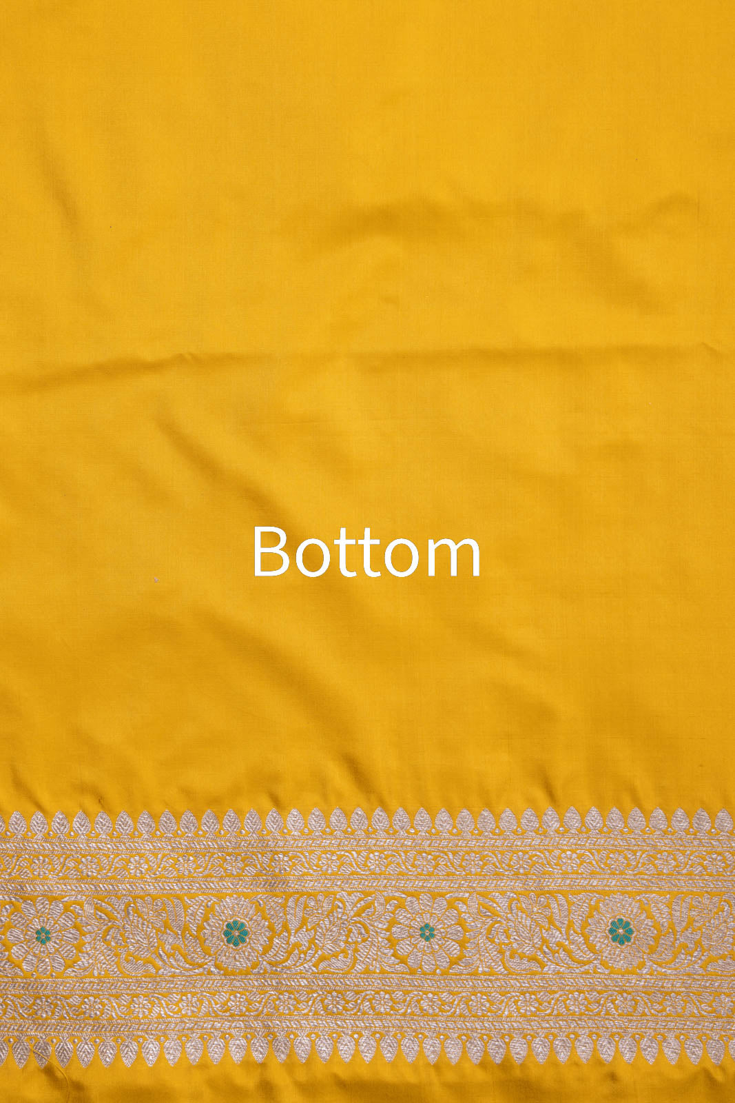 Mustard Yellow Handwoven Banarasi Silk Suit Piece