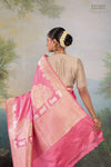 Pink Handwoven Banarasi Kadhua Silk Saree