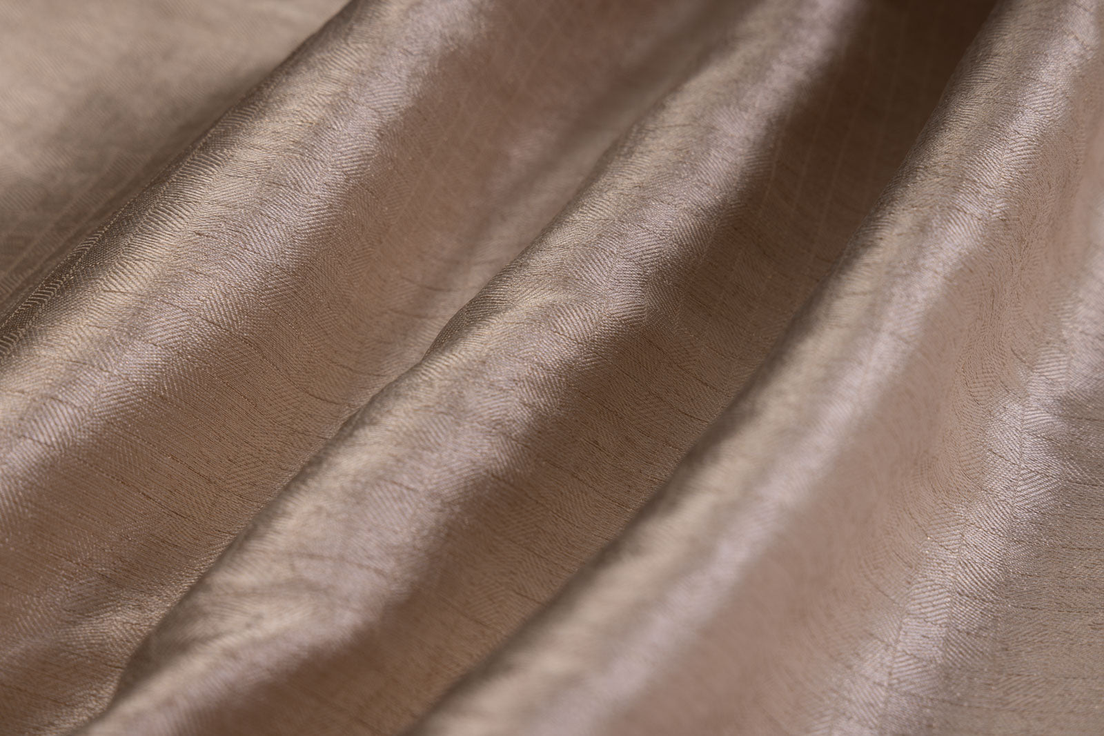 Silver Handwoven Banarasi Brocade Fabric