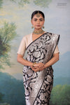 Black Handwoven Banarasi Silk Saree