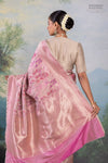Pink Handwoven Banarasi Silk Saree