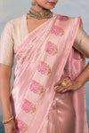 Pink Handwoven Banarasi Silk Saree