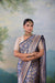 Blue Handwoven Banarasi Silk Saree