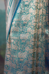 Blue Dual Tone Handwoven Banarasi Silk Saree