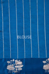 Peacock Blue Handwoven Banarasi Pure Silk Saree
