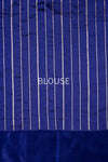 Navy Blue Handwoven Banarasi Pure Silk Saree