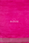Fuchsia Pink Handwoven Banarasi Silk Saree