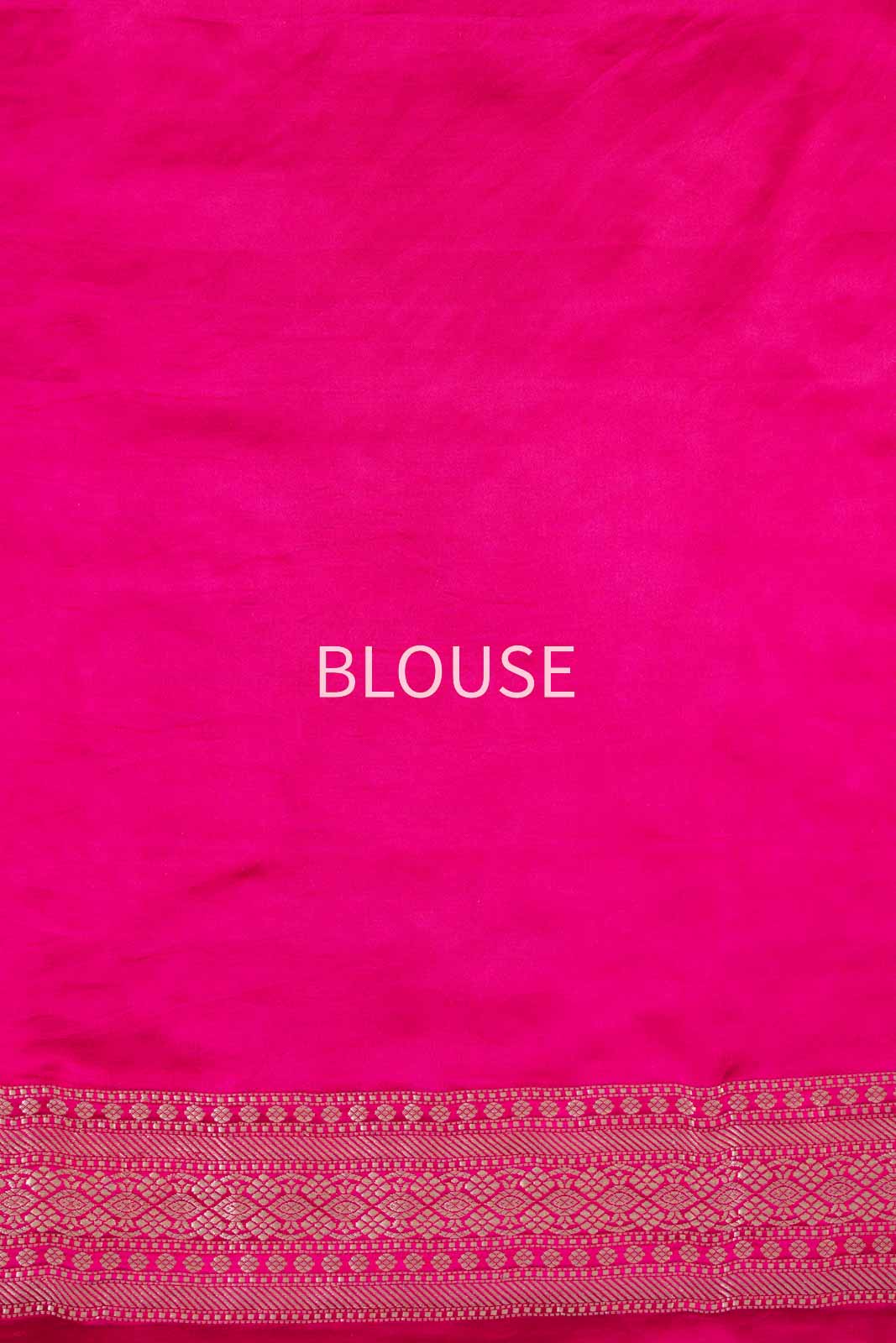 Fuchsia Pink Handwoven Banarasi Silk Saree