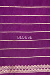 Magenta Pink Handwoven Banarasi Pure Silk Saree