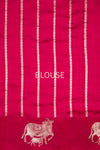 Fuchsia Pink Handwoven Banarasi Pure Silk Saree