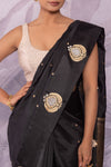 Black Handwoven Banarasi Pure Silk Saree