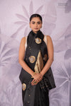 Black Handwoven Banarasi Pure Silk Saree