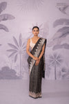 Black Handwoven Banarasi Pure Silk Saree