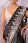 Black Handwoven Banarasi Pure Silk Saree