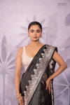 Black Handwoven Banarasi Pure Silk Saree