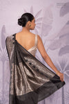 Black Handwoven Banarasi Pure Silk Saree
